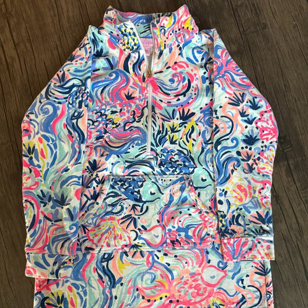 Lilly Pulitzer So Sofishticated Mini Skipper Popover Dress - Girls Size L (8-10)